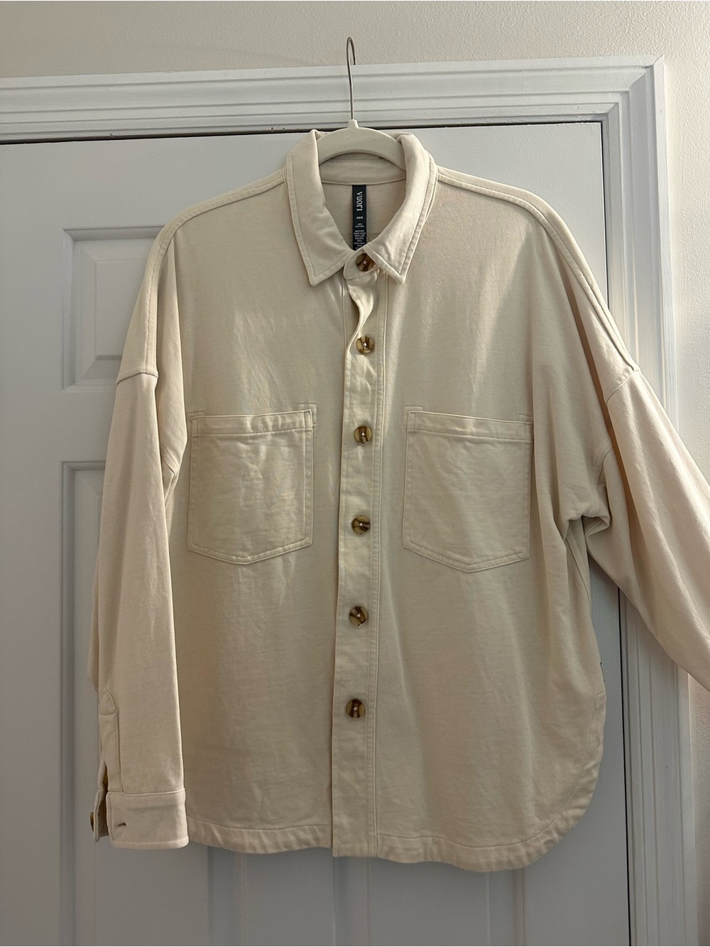 Vuori Mackenzie Cream shirt jacket XS/S